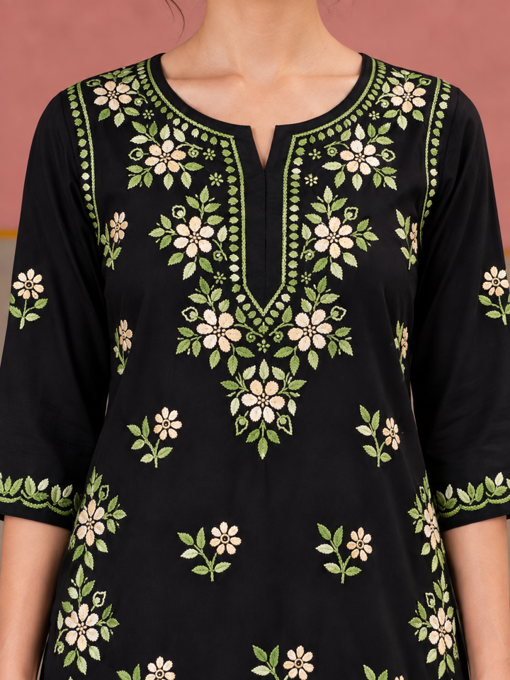 Miraya Chikankari Rayon Short Kurti