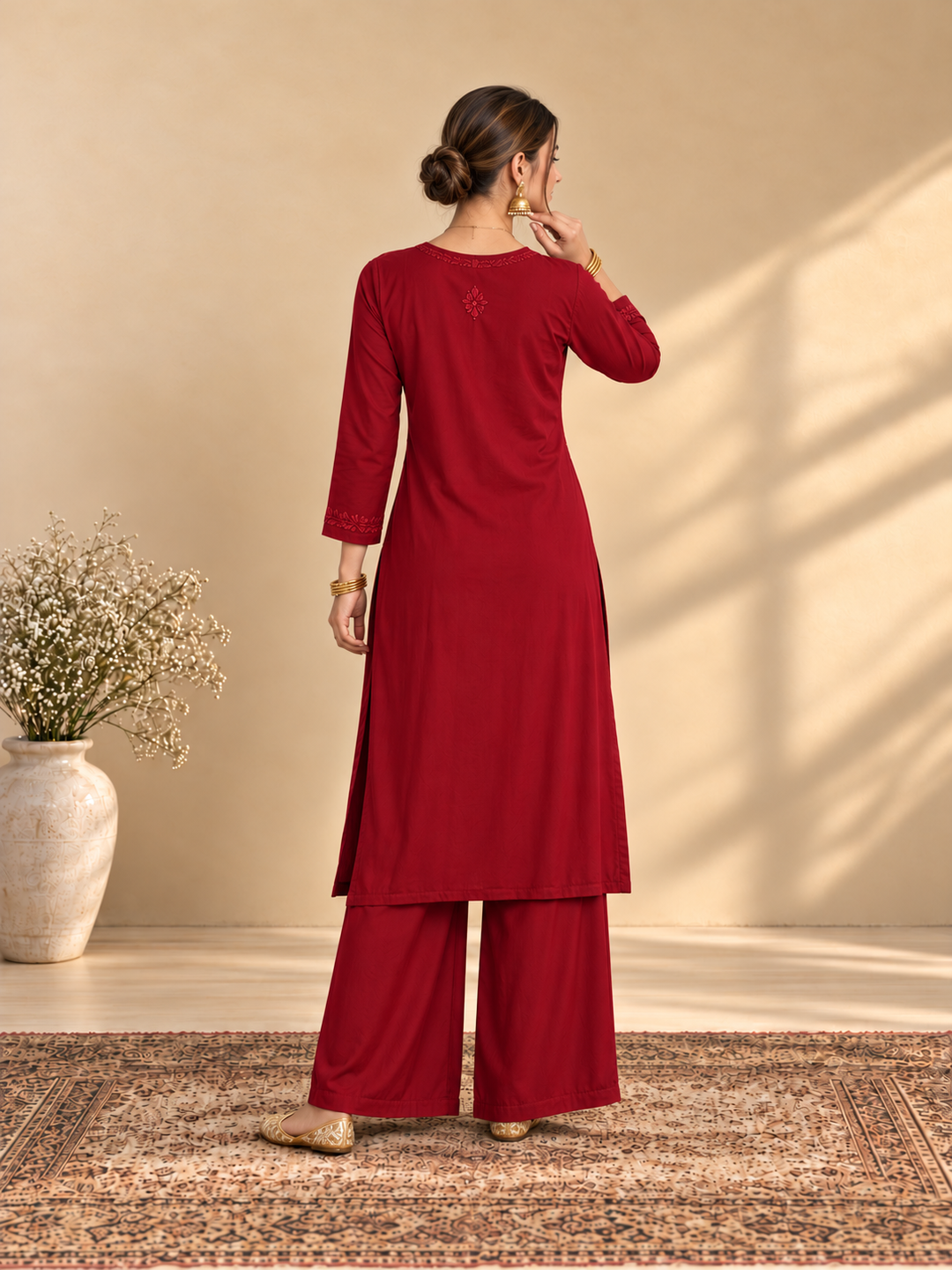 Maryam Chikankari Rayon Co-ord Set