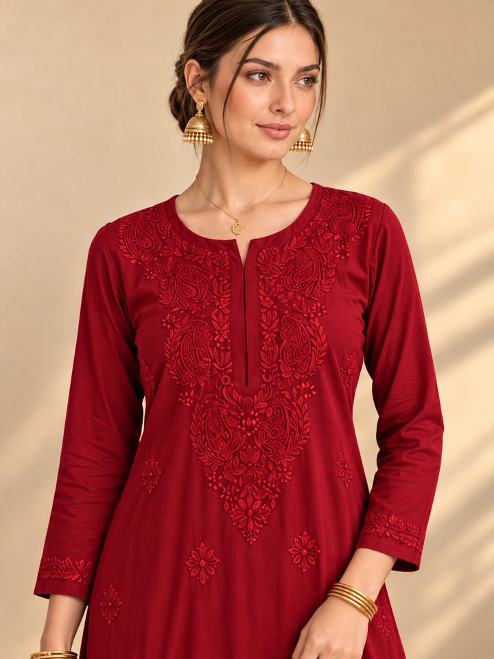 Maryam Chikankari Rayon Co-ord Set