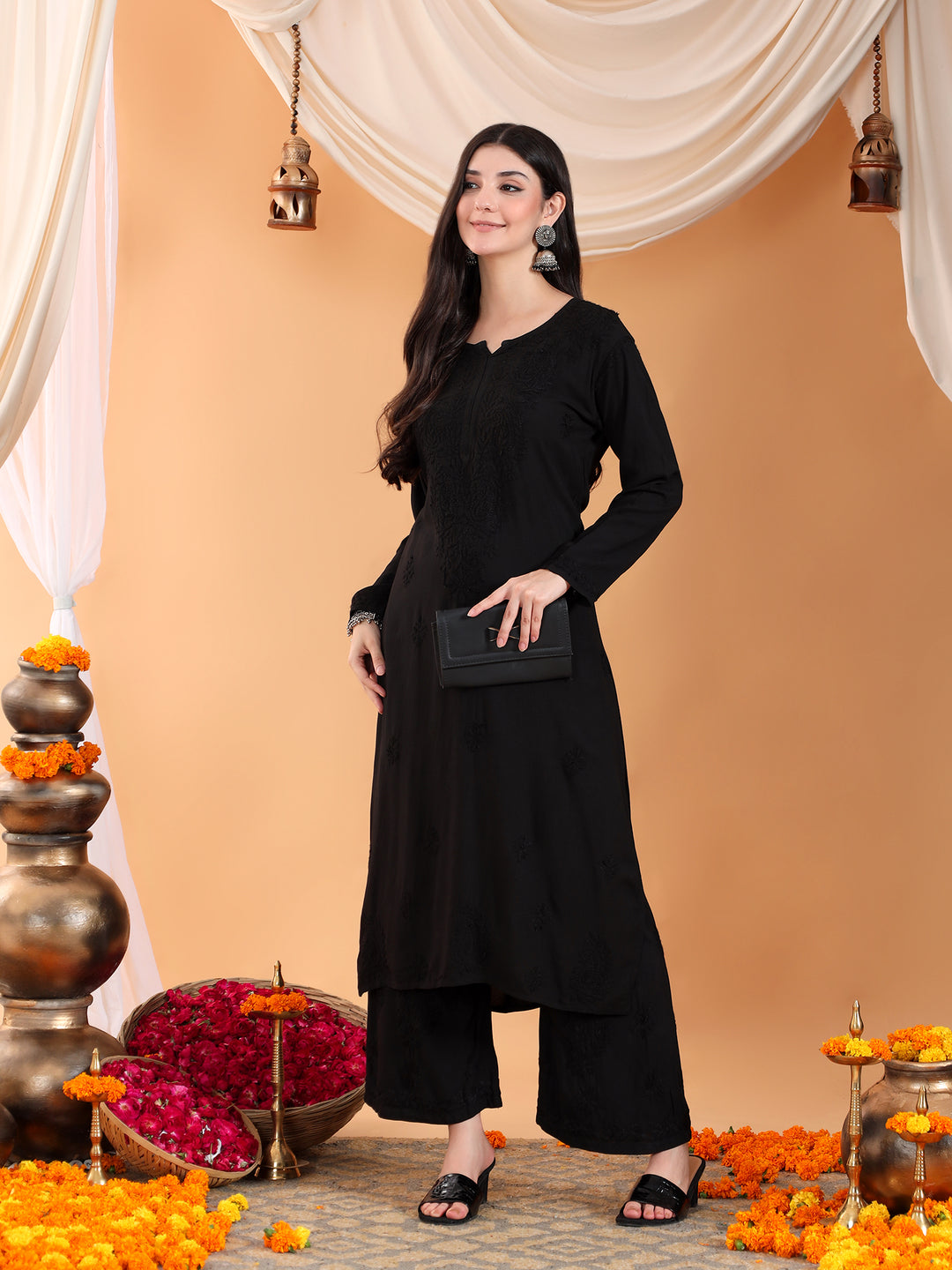 Maryam Chikankari Rayon Co-ord Set