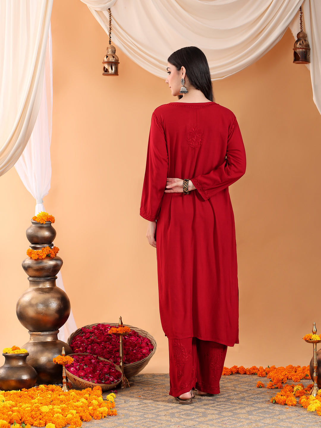 Maryam Chikankari Rayon Co-ord Set