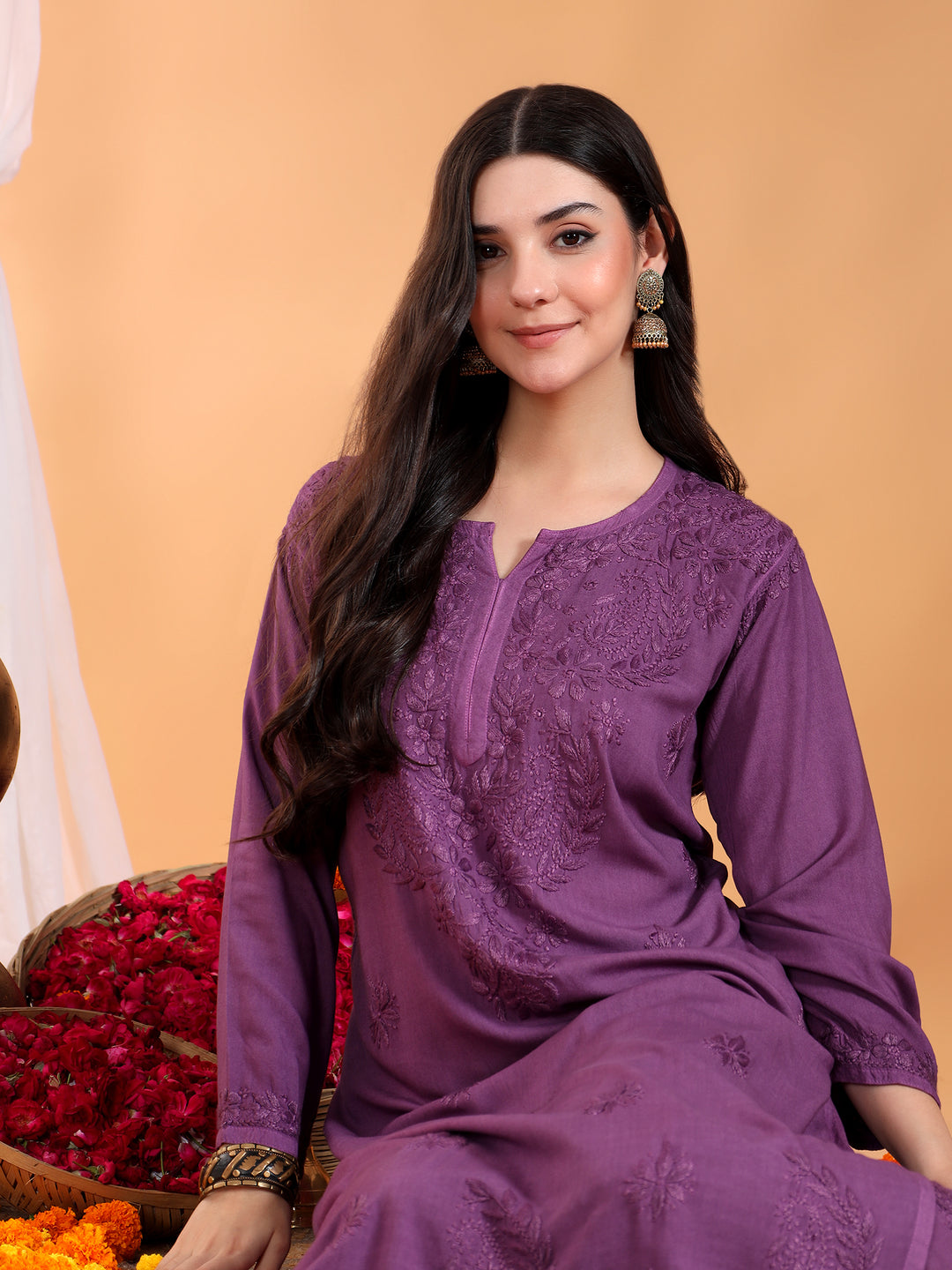 Maryam Chikankari Rayon Co-ord Set