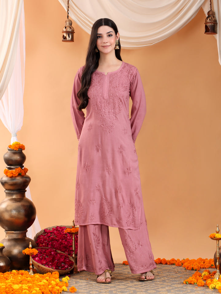 Maryam Chikankari Rayon Co-ord Set