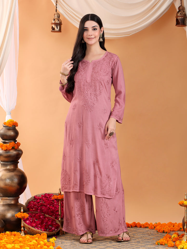 Maryam Chikankari Rayon Co-ord Set