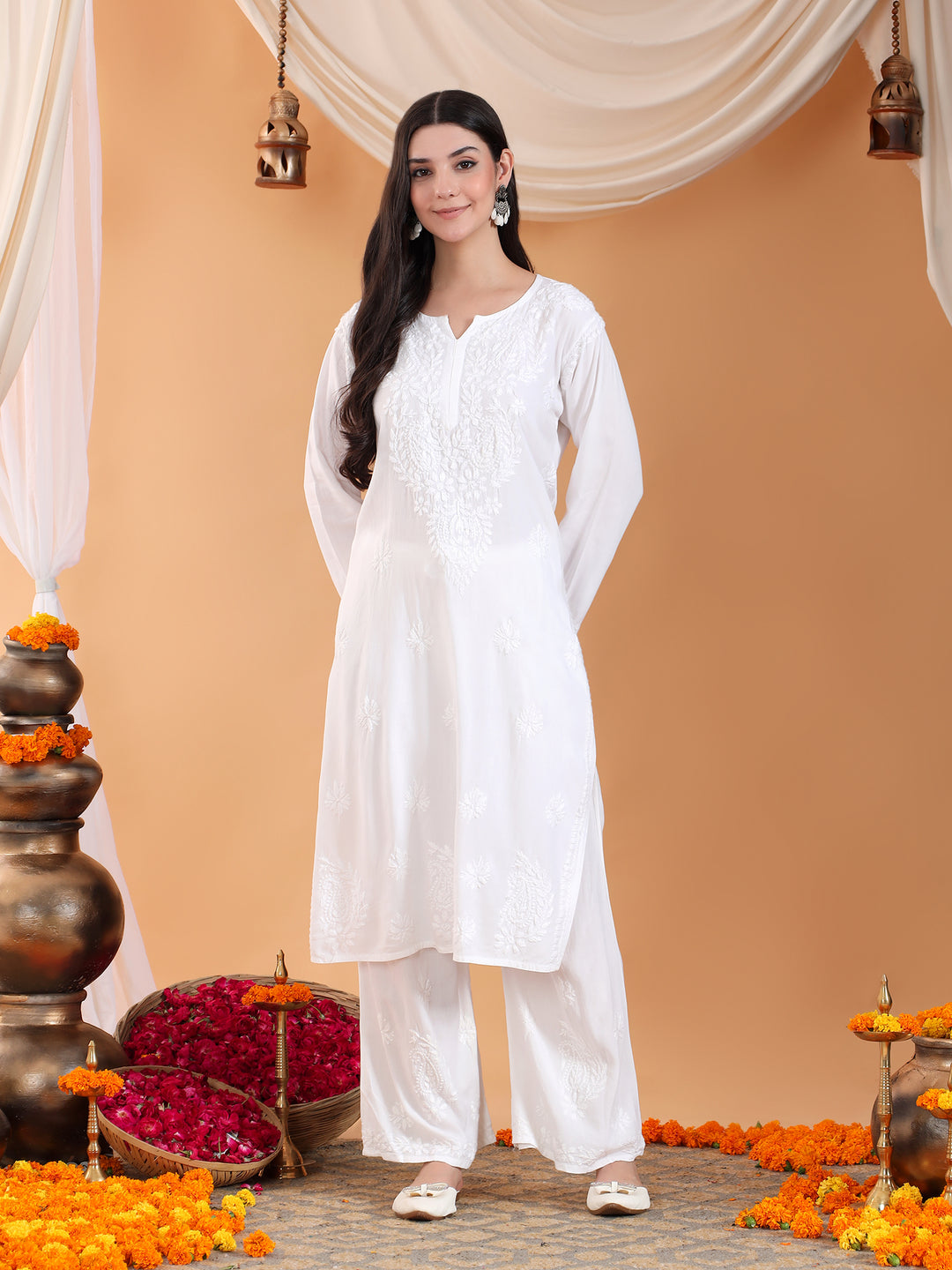 Maryam Chikankari Rayon Co-ord Set