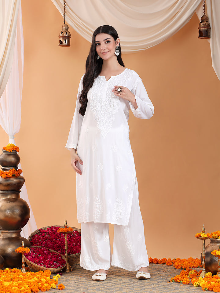 Maryam Chikankari Rayon Co-ord Set