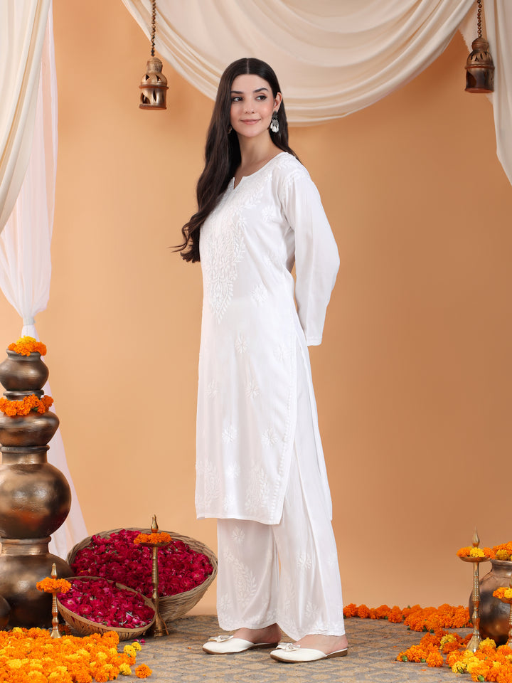 Maryam Chikankari Rayon Co-ord Set