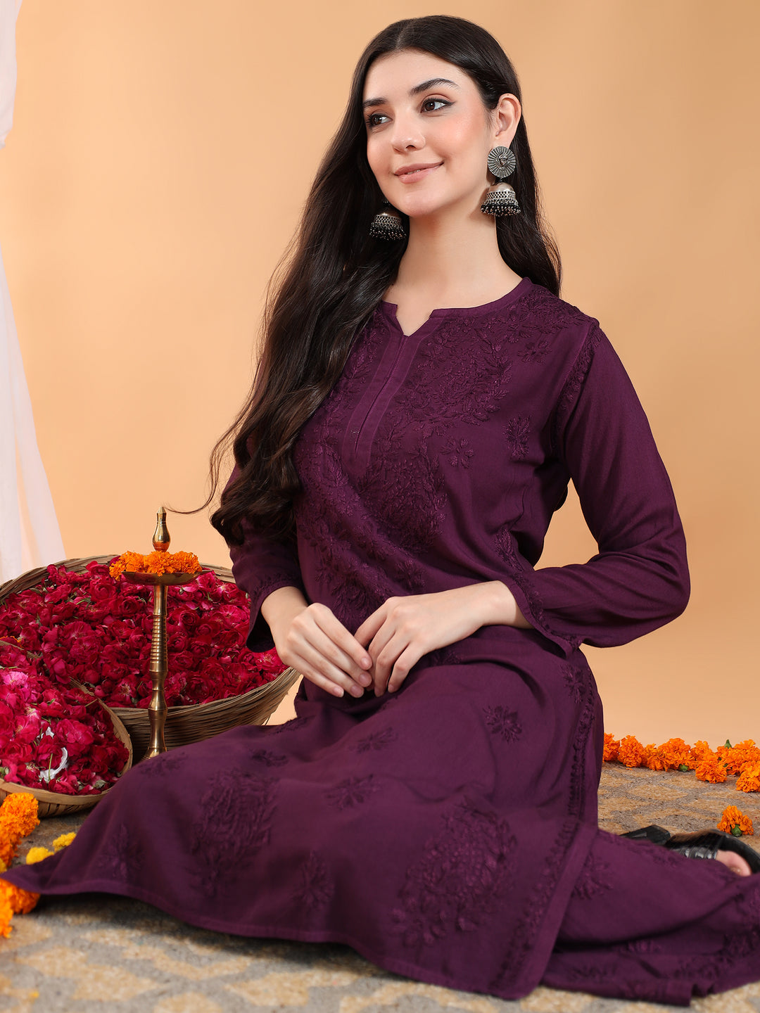 Maryam Chikankari Rayon Co-ord Set