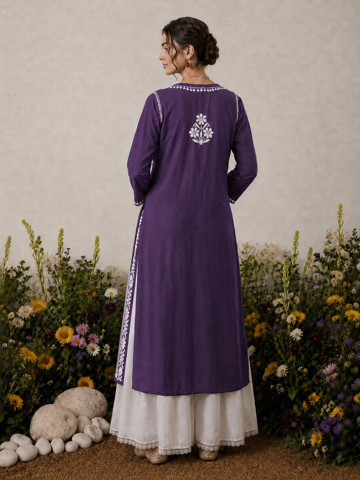 Lisa Chikankari Premium Modal Straight Kurta
