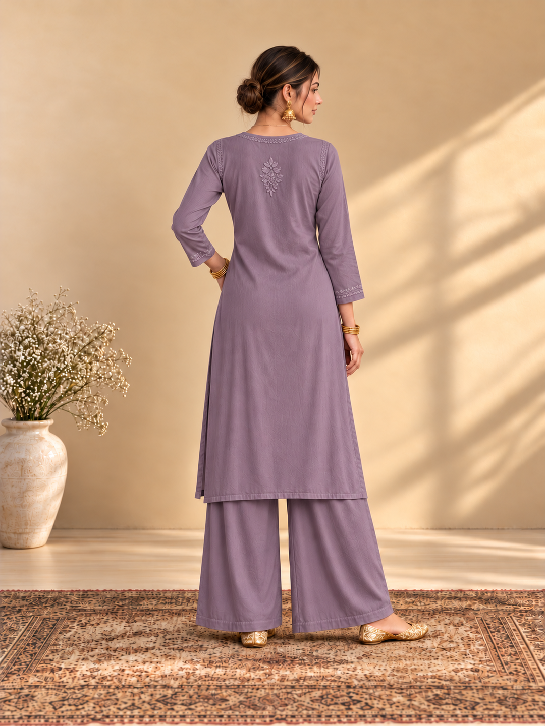 Maryam Chikankari Rayon Co-ord Set