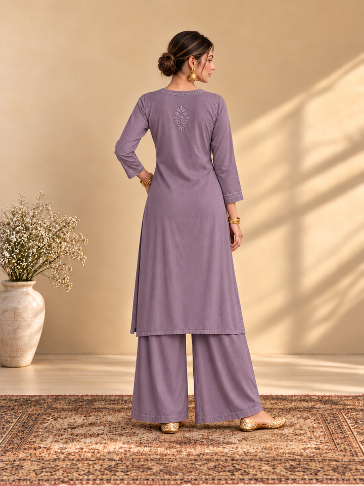 Maryam Chikankari Rayon Co-ord Set