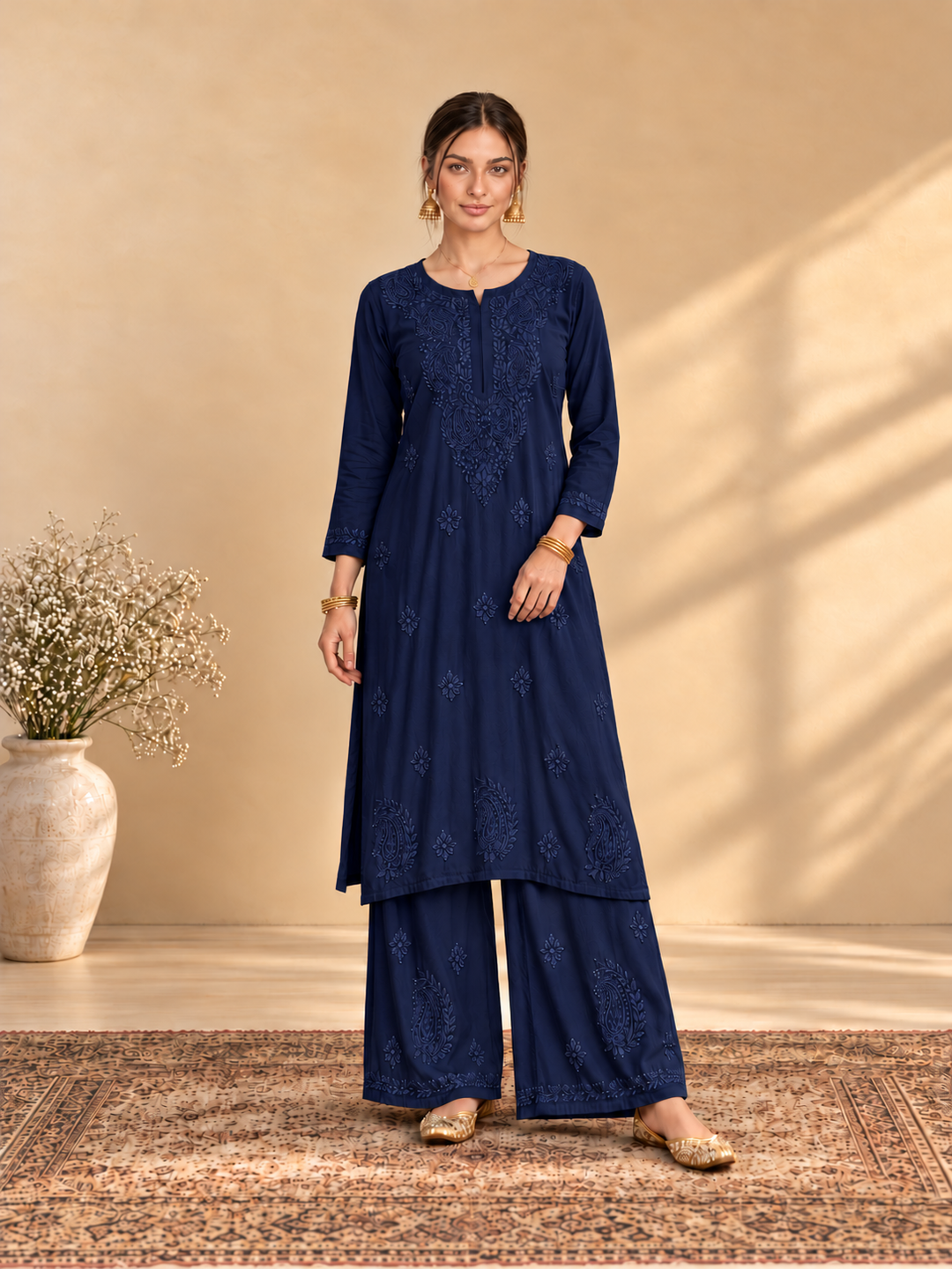 Maryam Chikankari Rayon Co-ord Set