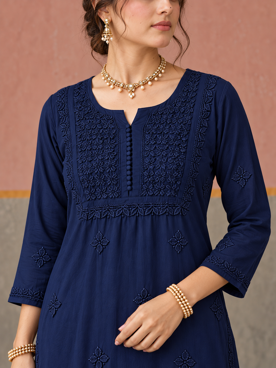 Lajja Chikankari Rayon Co-ord Set
