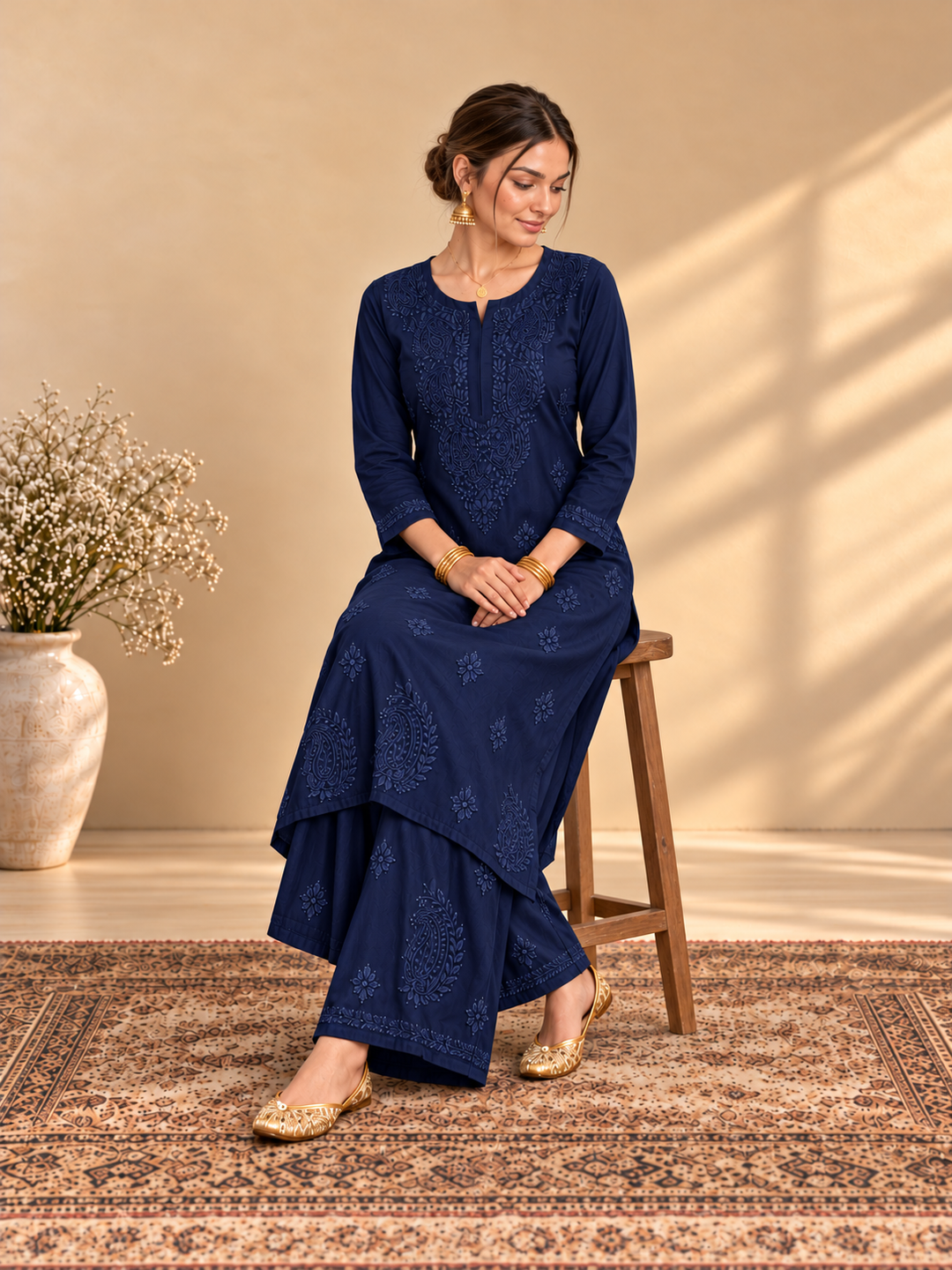 Maryam Chikankari Rayon Co-ord Set