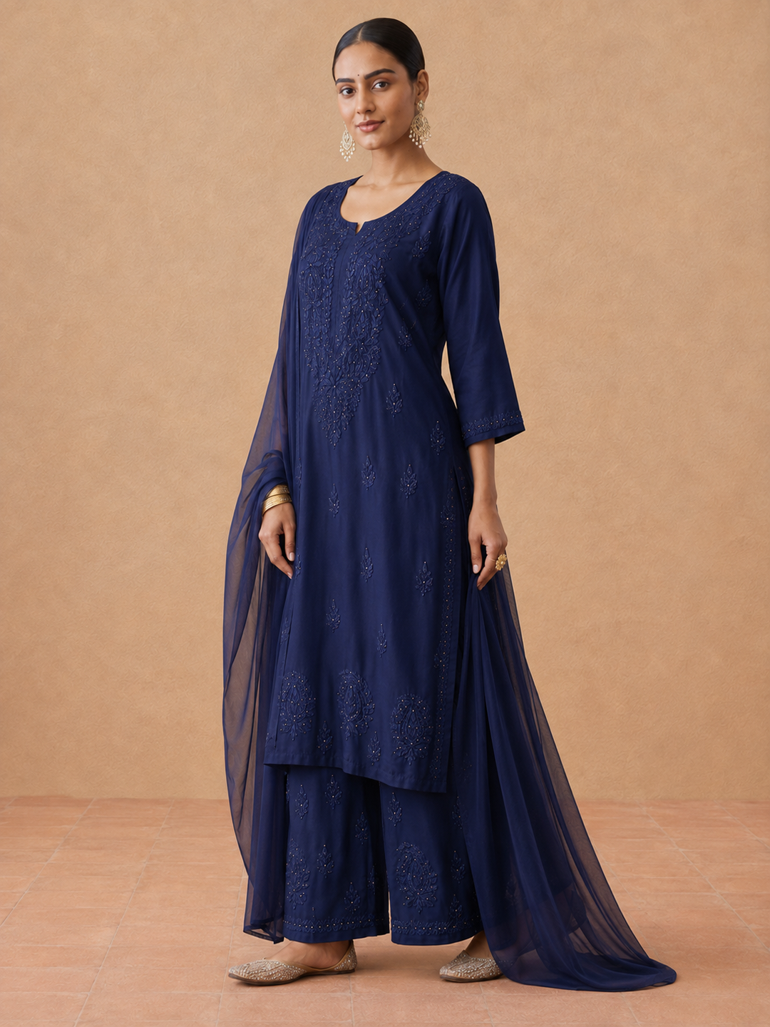 Kashish Rayon Chikankari Mukaish Co-ord Set