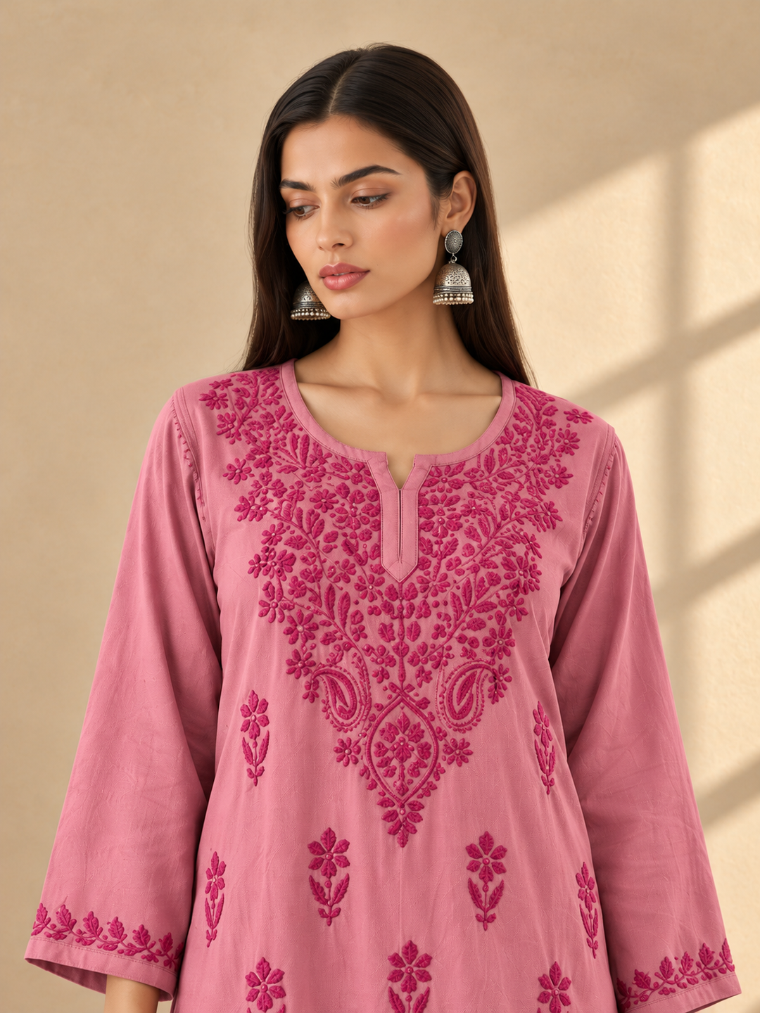 Akira Rayon Short Chikankari Kurti for Women