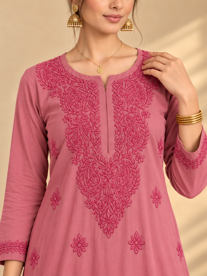 Maryam Chikankari Rayon Co-ord Set