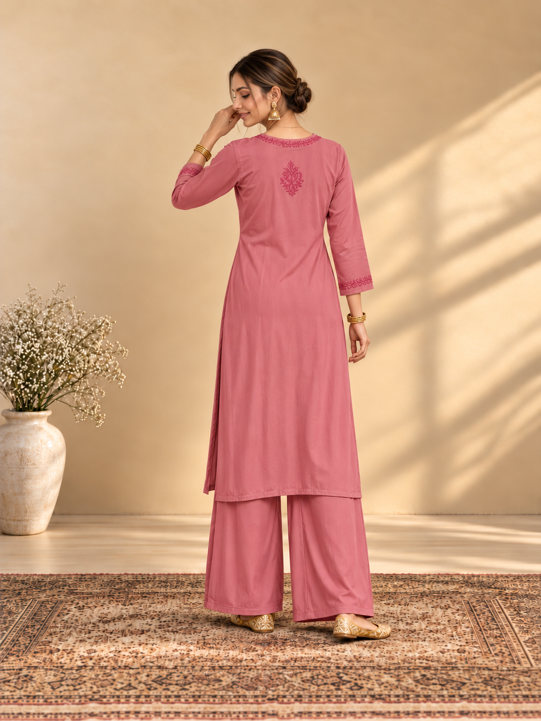 Maryam Chikankari Rayon Co-ord Set