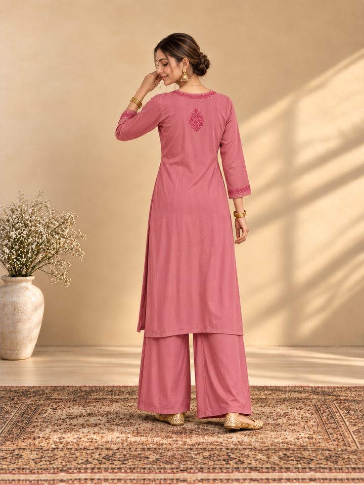 Maryam Chikankari Rayon Co-ord Set