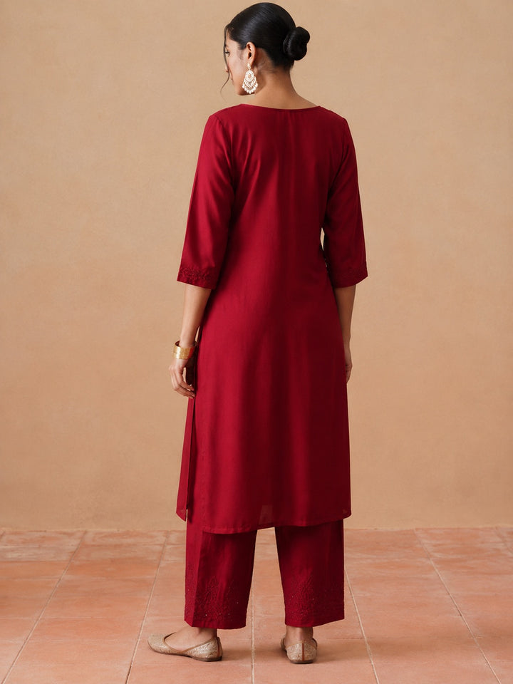 Kashish Rayon Chikankari Mukaish Co-ord Set