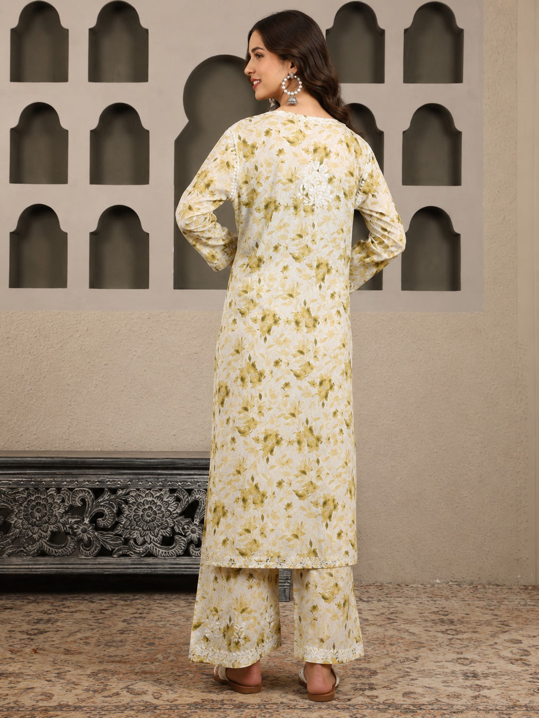 Bela Mulmul Chikankari Printed Co-ord Set
