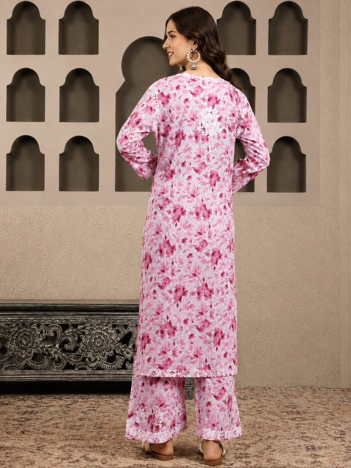 Bela Mulmul Chikankari Printed Co-ord Set
