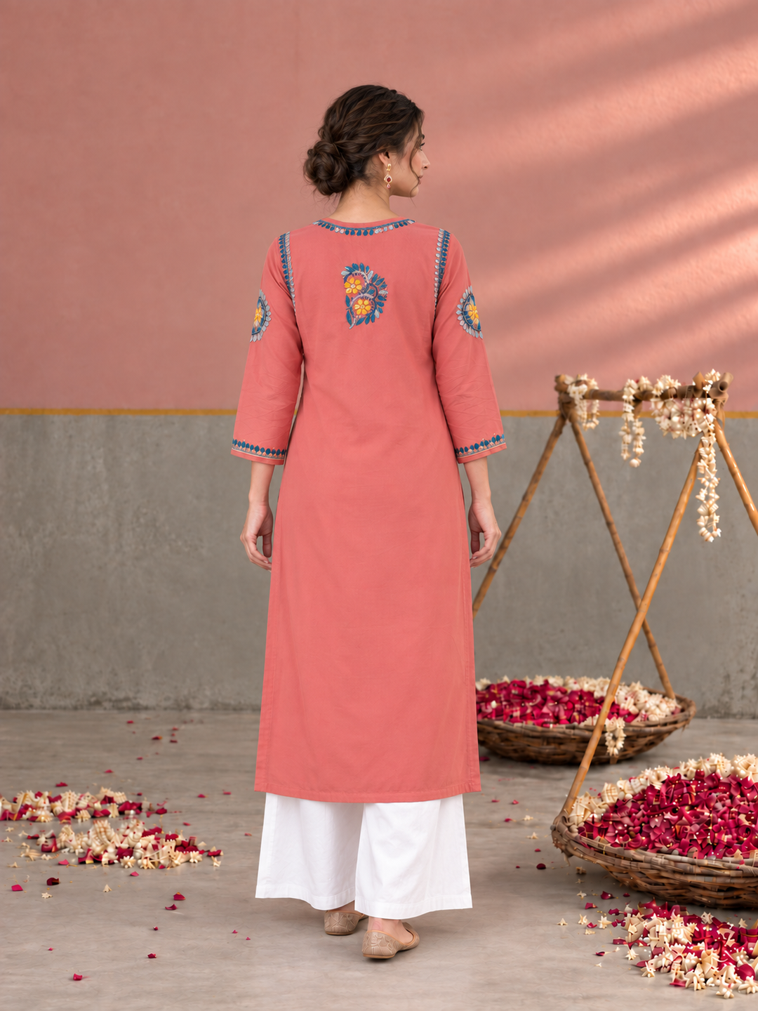 Astha Rayon Chikankari Straight Kurta