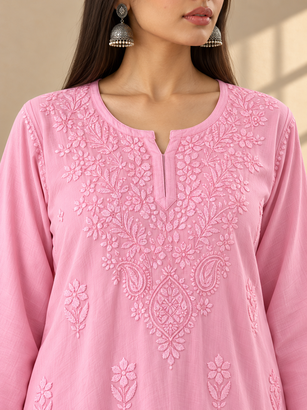 Akira Rayon Short Chikankari Kurti for Women