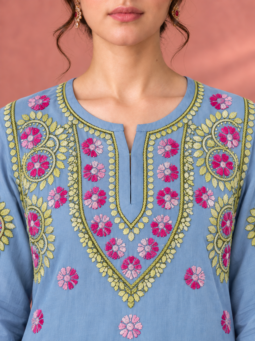 Astha Rayon Chikankari Straight Kurta