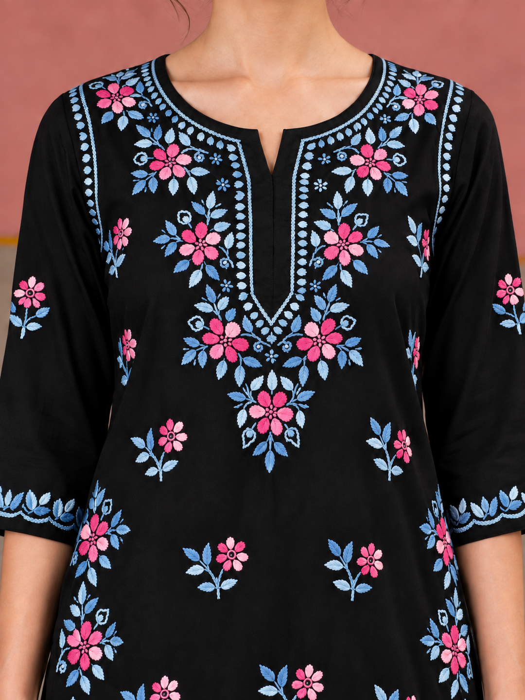 Miraya Chikankari Rayon Short Kurti