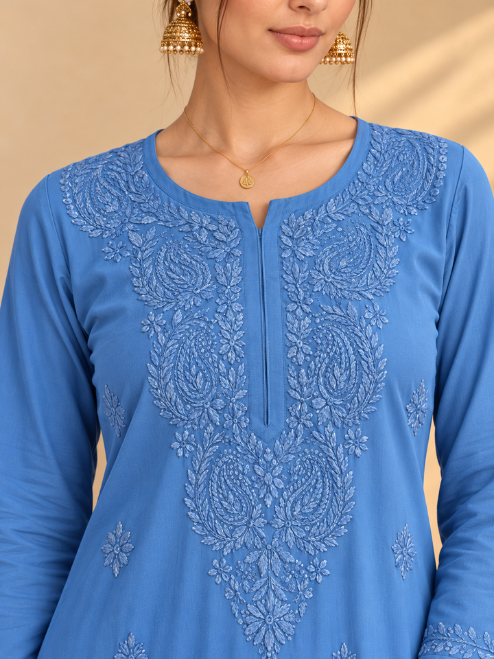 Maryam Chikankari Rayon Co-ord Set