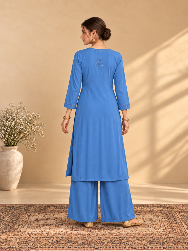 Maryam Chikankari Rayon Co-ord Set