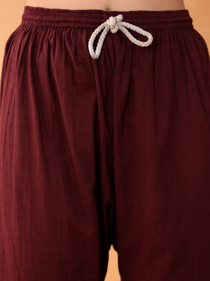 Priya Chikankari Kurta Palazzo Cotton Co-ord Set