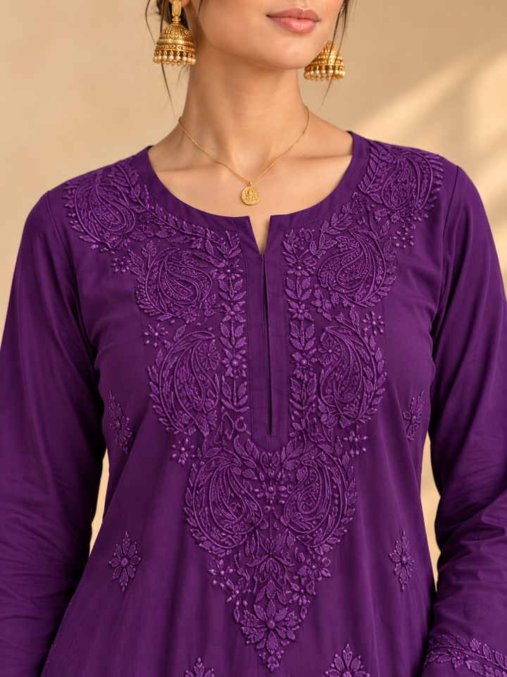 Maryam Chikankari Rayon Co-ord Set
