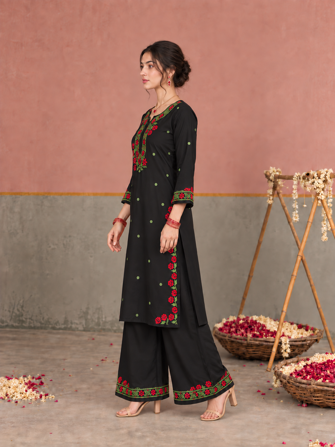 Apsara Rayon Chikankari Co-ord Set
