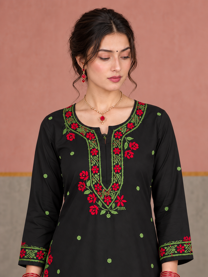 Apsara Rayon Chikankari Co-ord Set