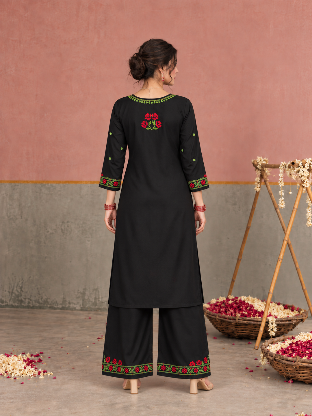 Apsara Rayon Chikankari Co-ord Set