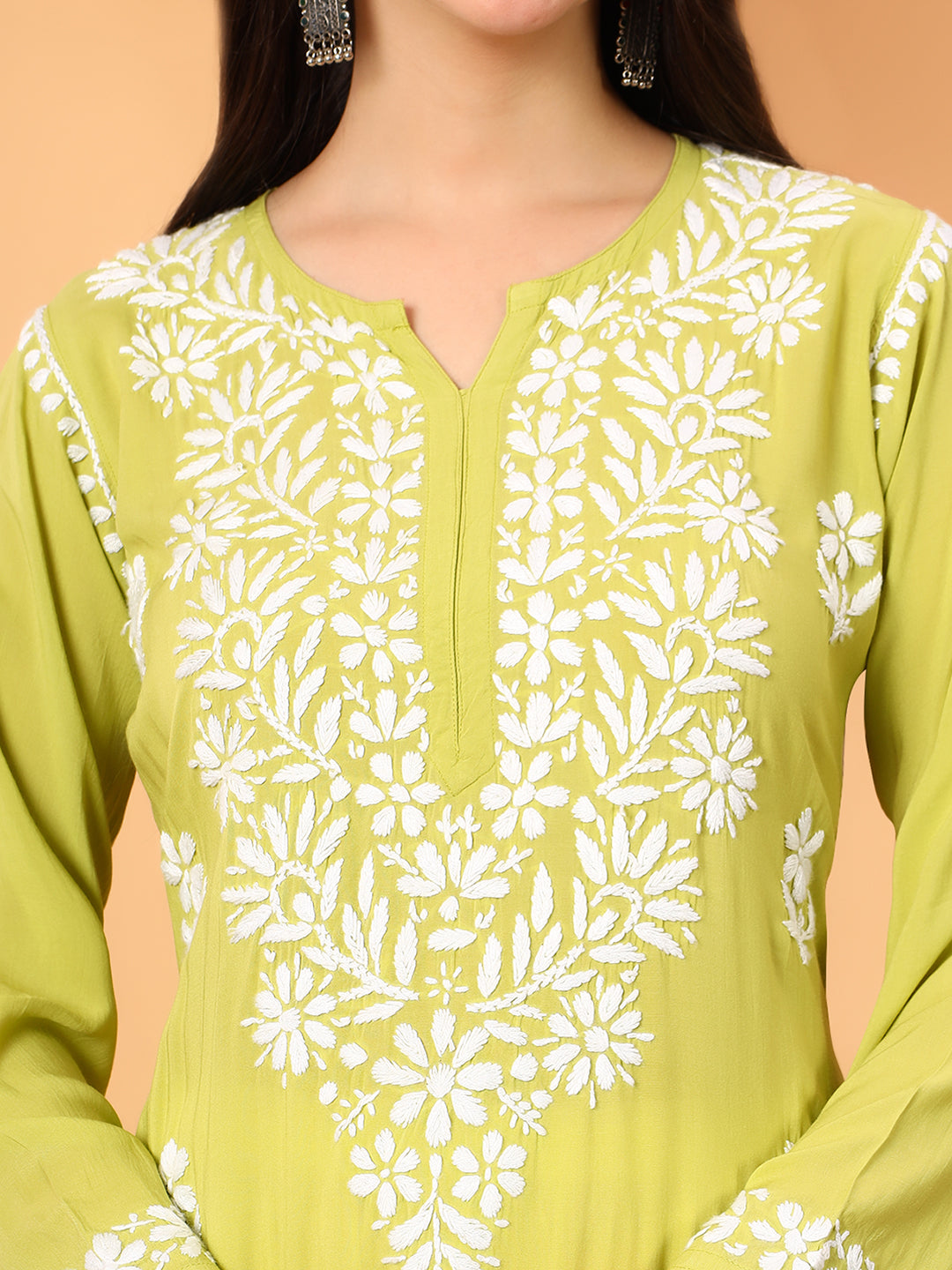 Rekha Modal Chikankari Premium Straight Kurta