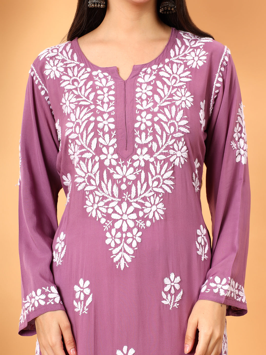 Rekha Modal Chikankari Premium Straight Kurta
