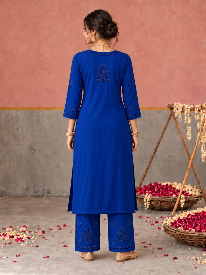 Lajja Chikankari Rayon Co-ord Set