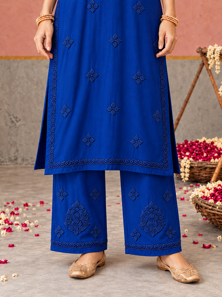 Lajja Chikankari Rayon Co-ord Set