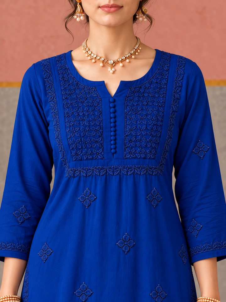 Lajja Chikankari Rayon Co-ord Set