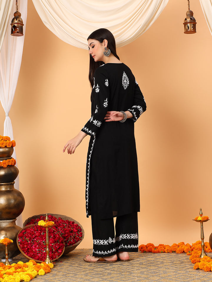 Ruhi Cotton Chikankari Co-ord Set