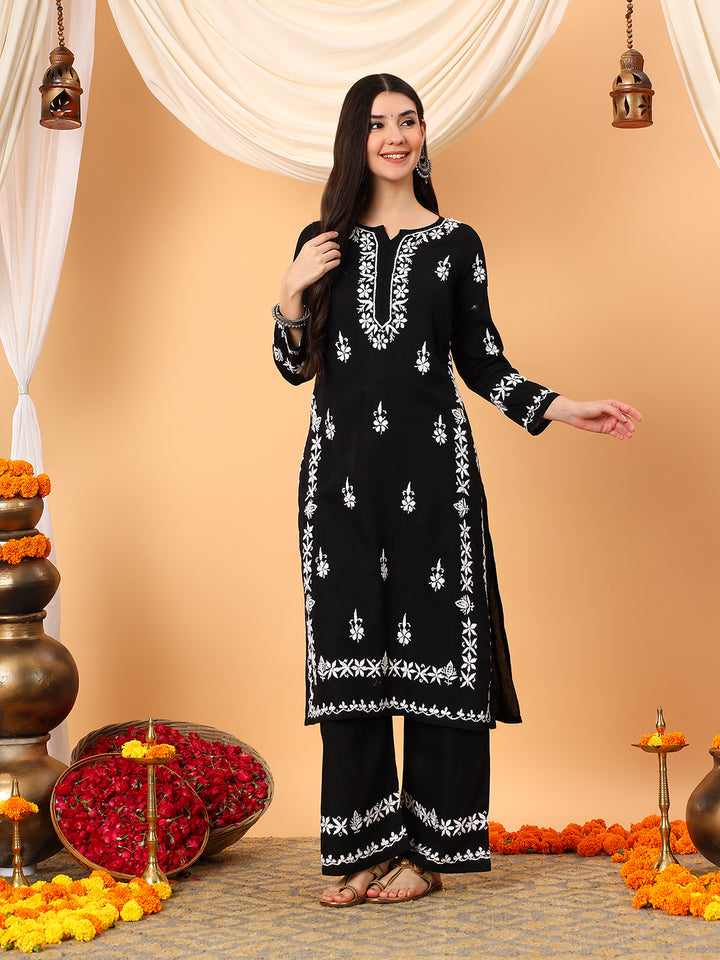 Ruhi Cotton Chikankari Co-ord Set