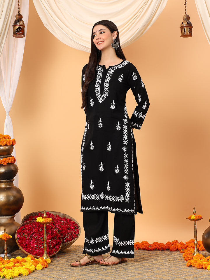 Ruhi Cotton Chikankari Co-ord Set