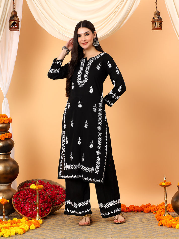 Ruhi Cotton Chikankari Co-ord Set