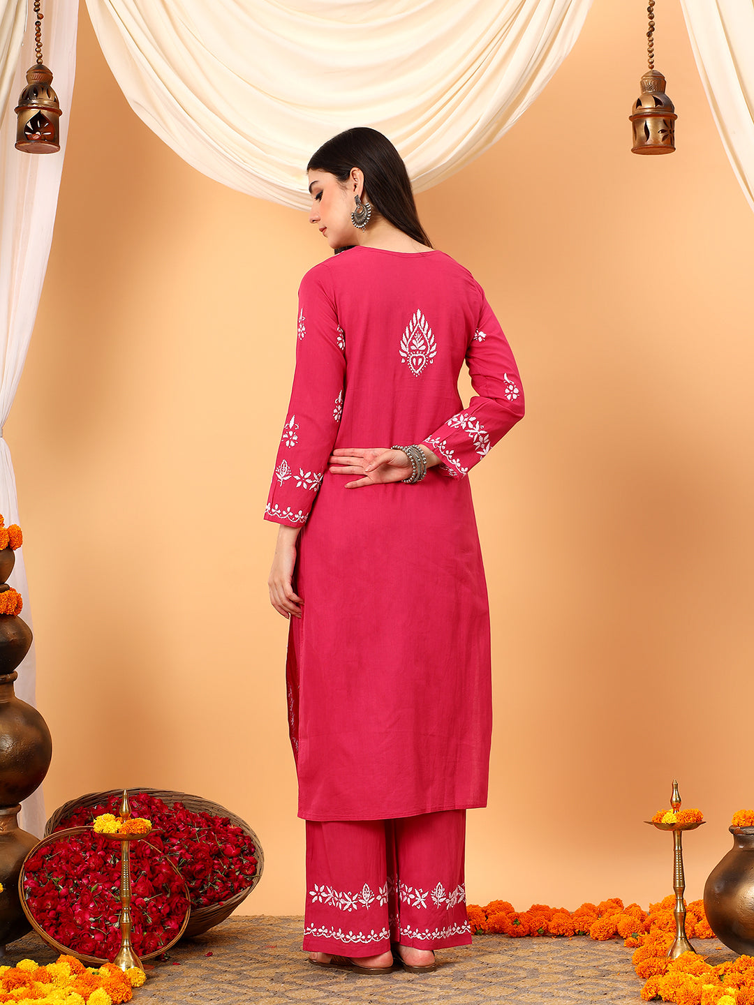 Ruhi Cotton Chikankari Co-ord Set