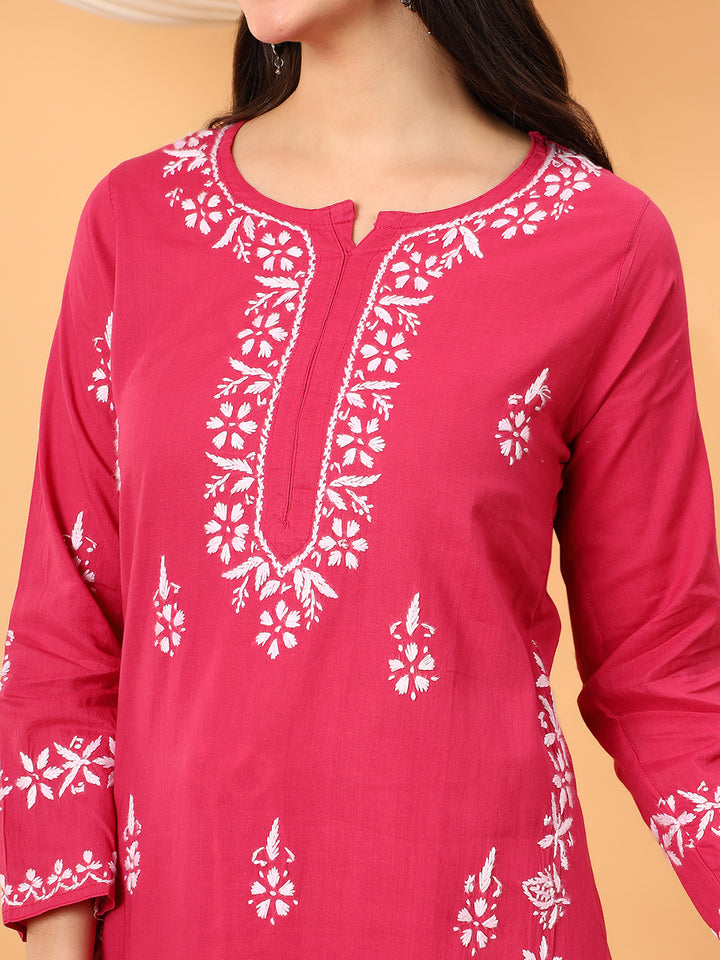 Ruhi Cotton Chikankari Co-ord Set