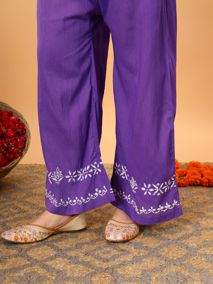 Ruhi Cotton Chikankari Co-ord Set