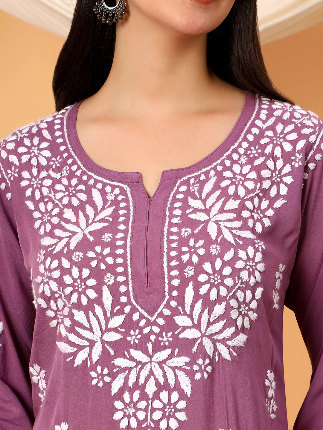 Sanya Modal Chikankari Short Kurti